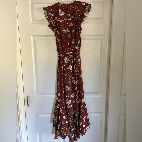 S high-low Max Studio floral wrap dress - Picture 5 of 5